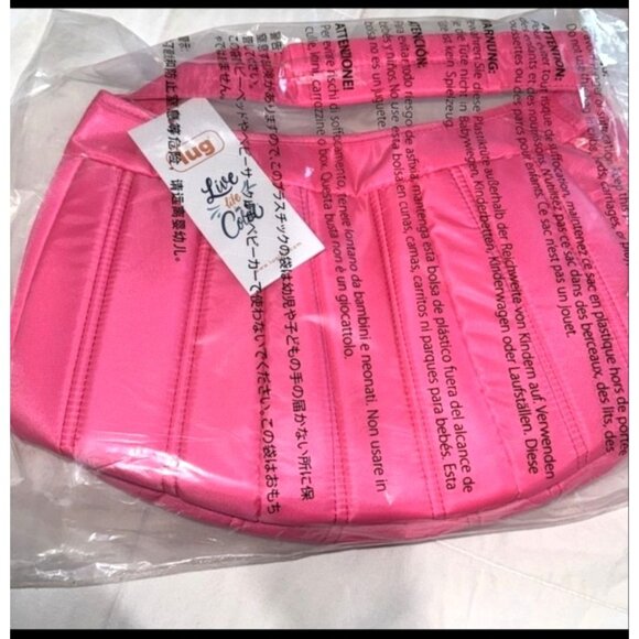 Lug Quilted Pumpkin Bag Neon  Pink Versatile Handbag Durable Nylon Fashionable & - Picture 5 of 6